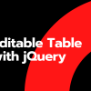 Creating Live Editable Table with jQuery