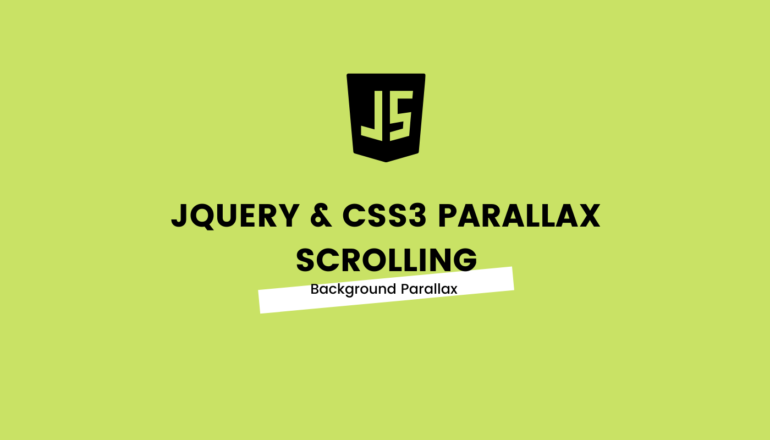Background Parallax Effect with jQuery and CSS