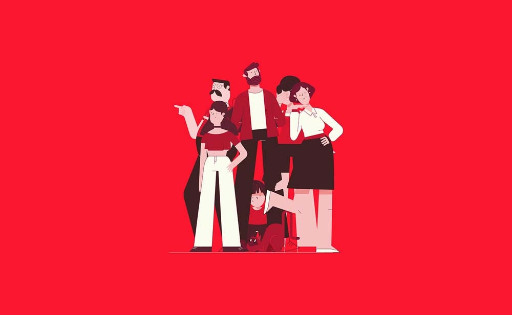 Coca-Cola Xmas Cards Illustration