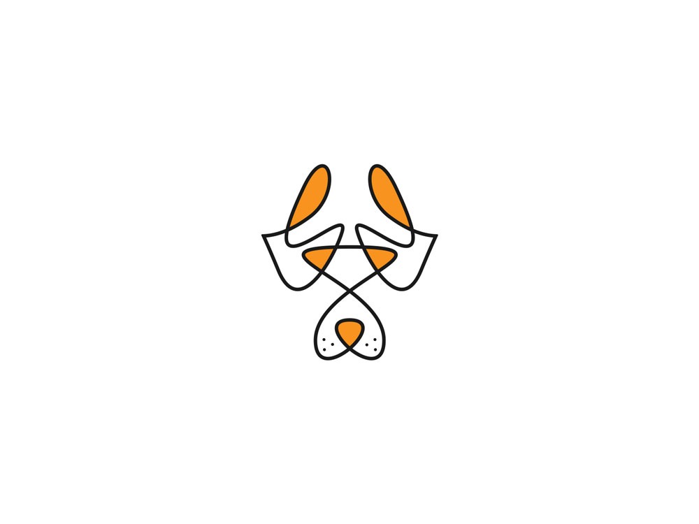 Dog Line Art Logo