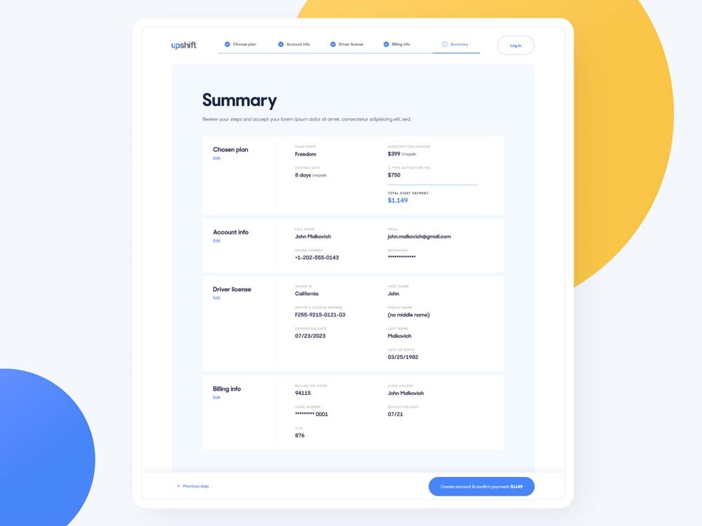 Web Form Design Examples