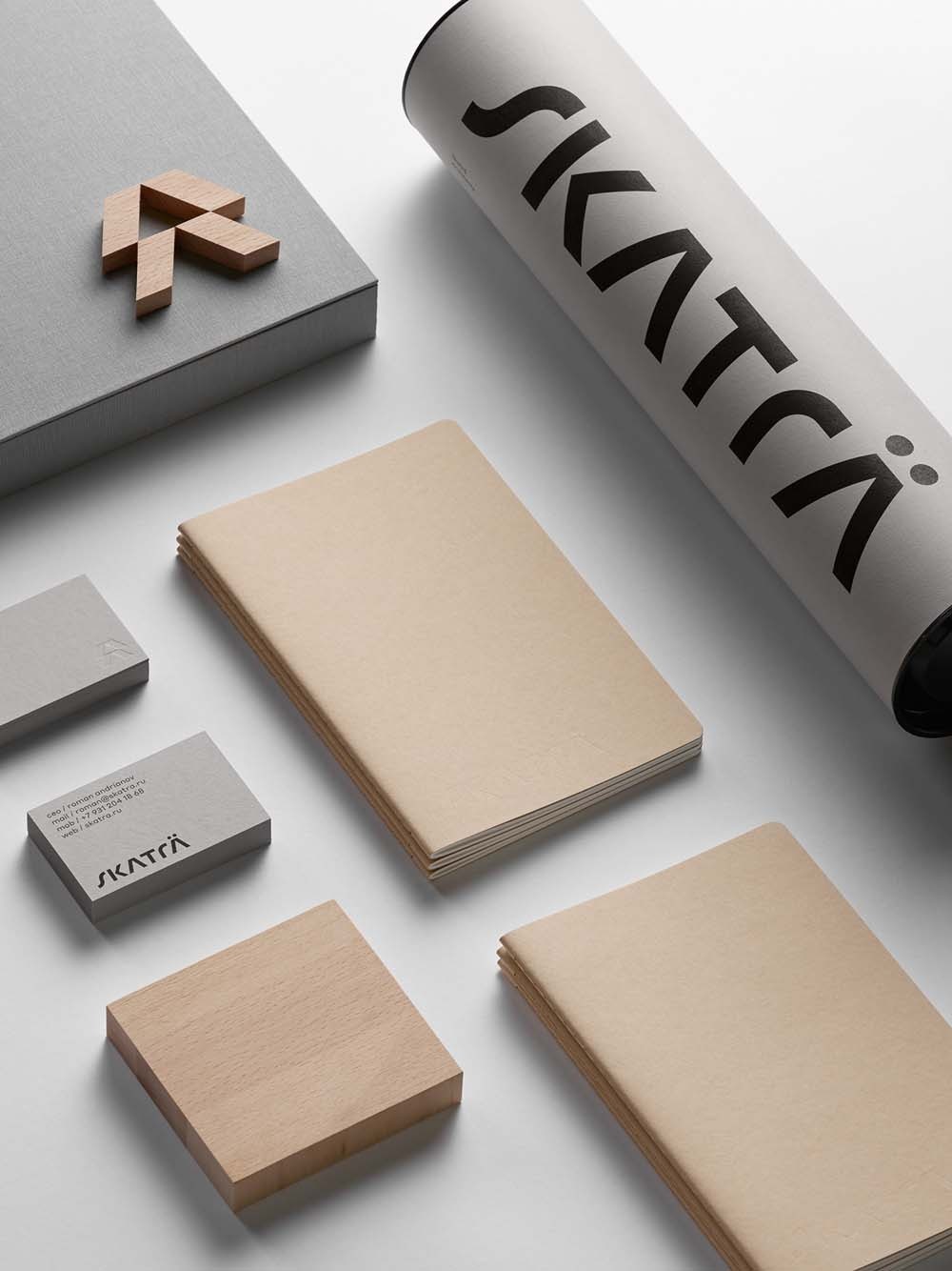 Skaträ branding