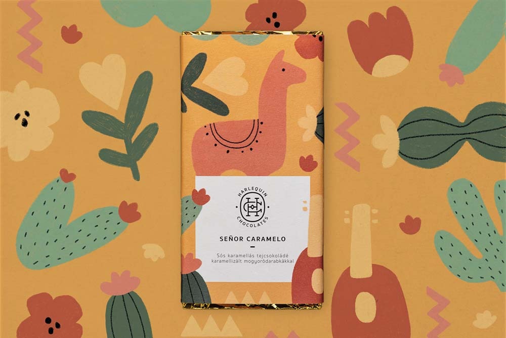 Harlequin Chocolate Packaging Design