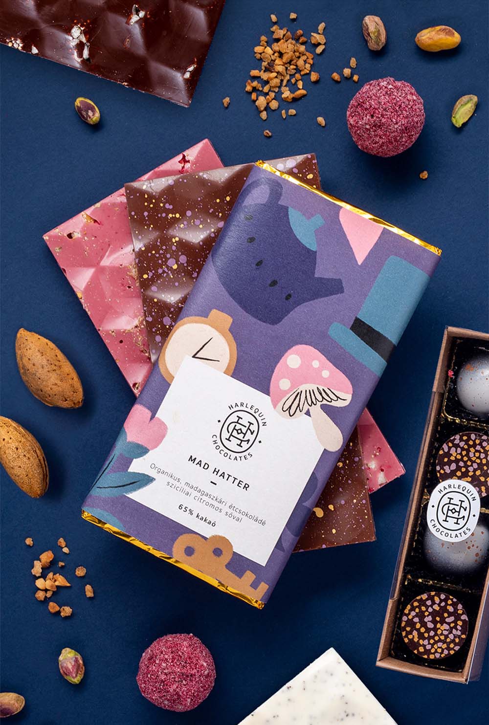 Harlequin Chocolate Packaging Design