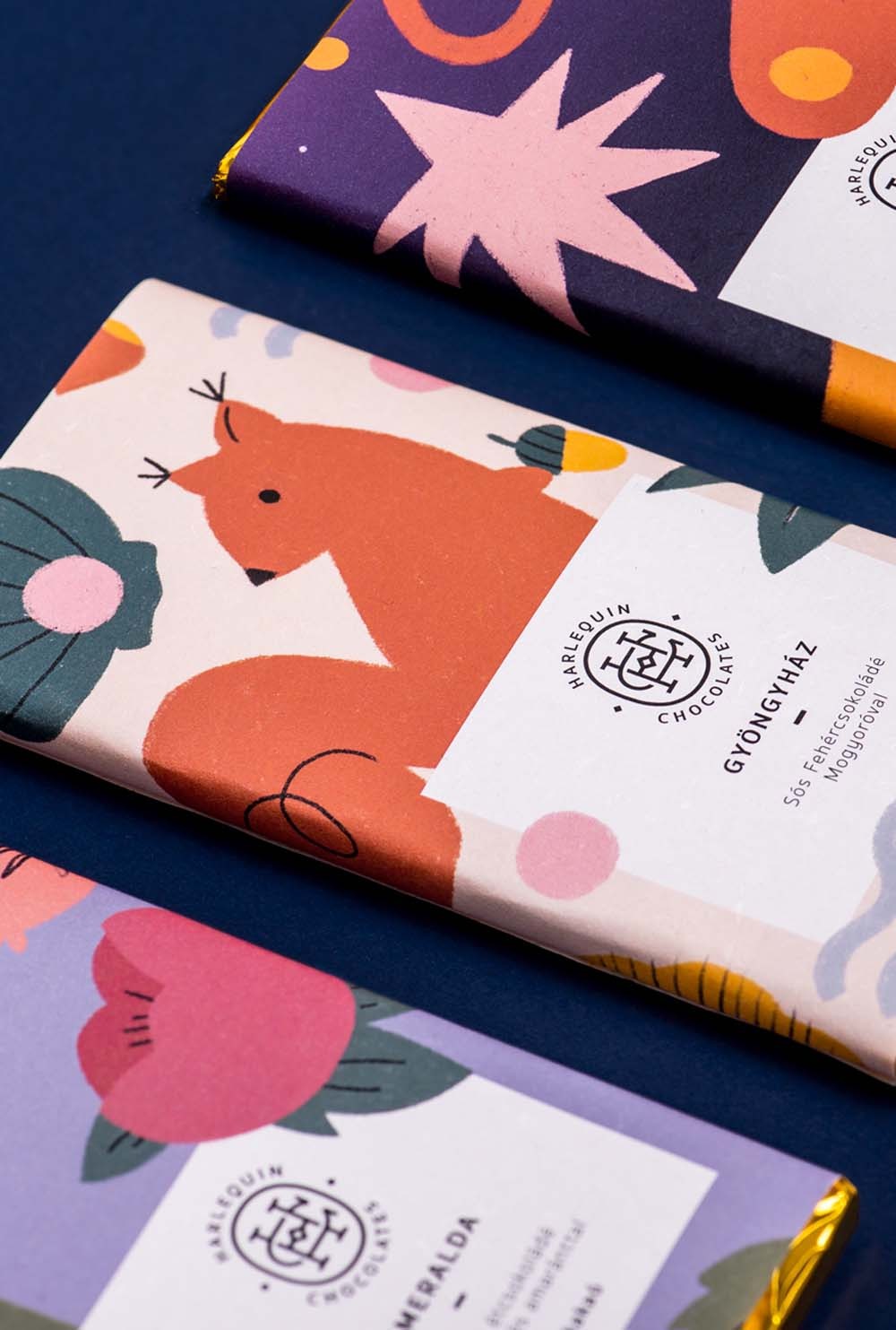 Harlequin Chocolate Packaging Design
