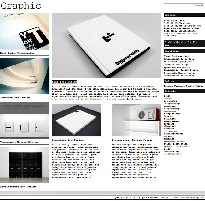 graphic wordpress theme