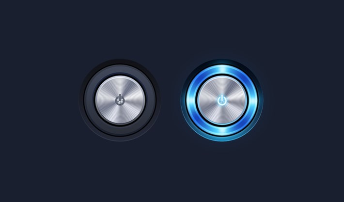 Power Button psd