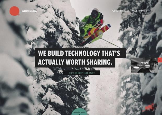 Full screen web design