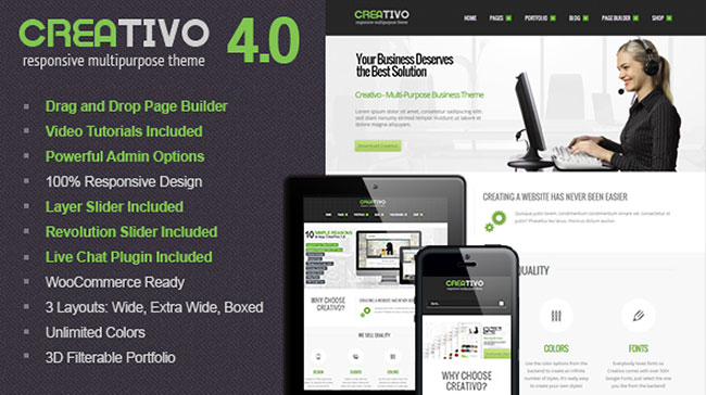 creativo Responsive WordPress Theme