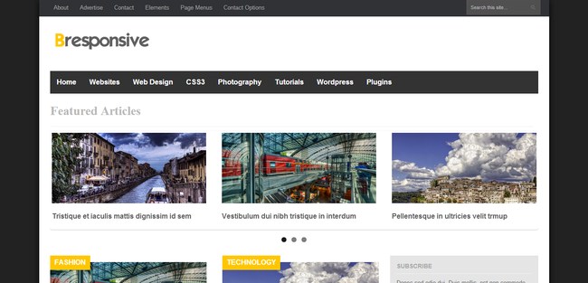 Bresponsive Free Blogger Template