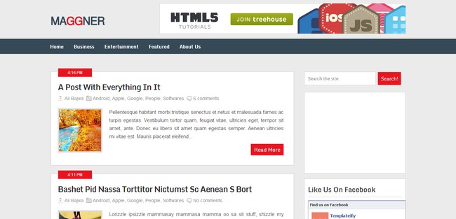 Maggner Blogger Template
