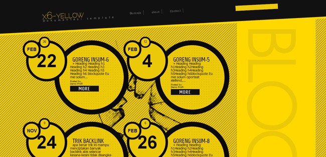 Collection of free blogger templates