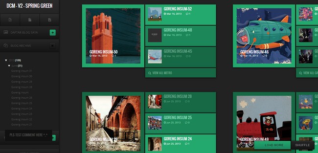 Collection of free blogger templates