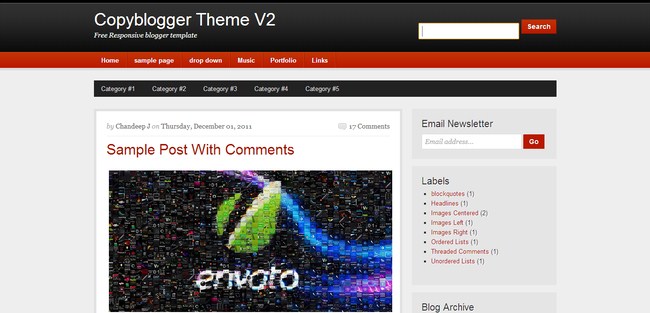 Copyblogger-V2 A Responsive Blogger Template
