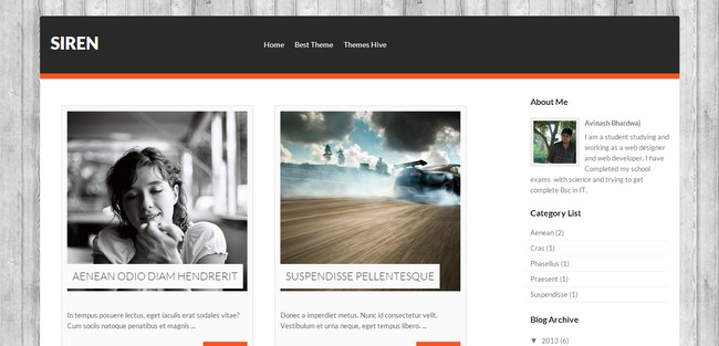 Siren Blogger Template