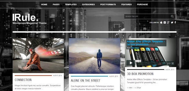 Rule Retina Responsive wordpress theme