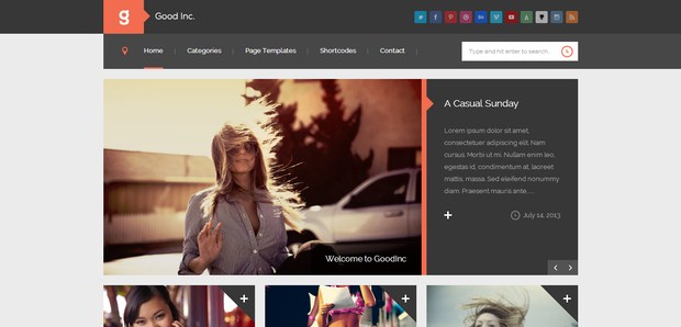 GoodInc Flat Responsive Layout