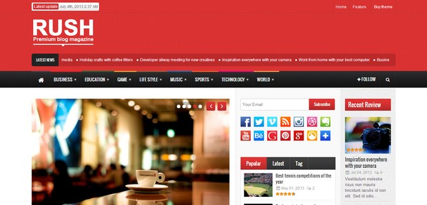 Rush - WordPress Magazine Theme