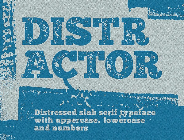 Distractor free typeface