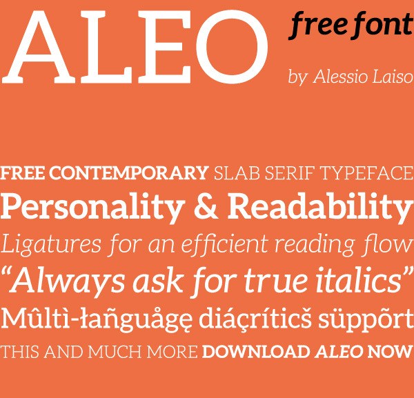 ALEO | Free Font Family