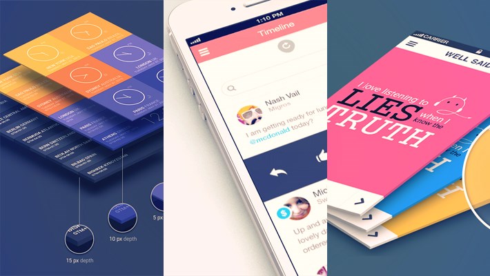 Free PSD Mockups of App Interface Design