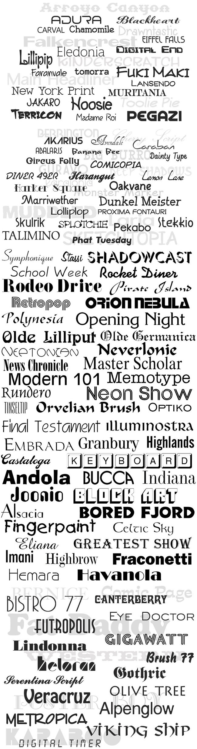 Unique Fonts