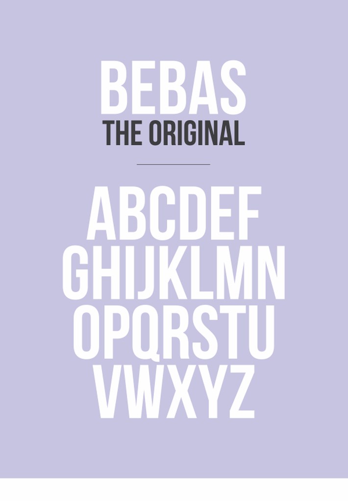 best free fonts 2014 Bebas Neue 