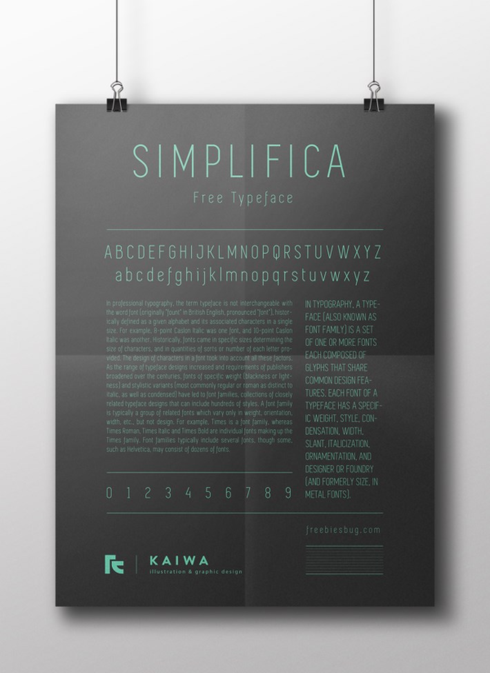 SIMPLIFICA Typeface Free
