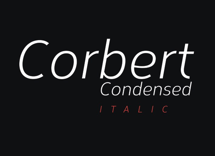 Corbert Condensed Italic