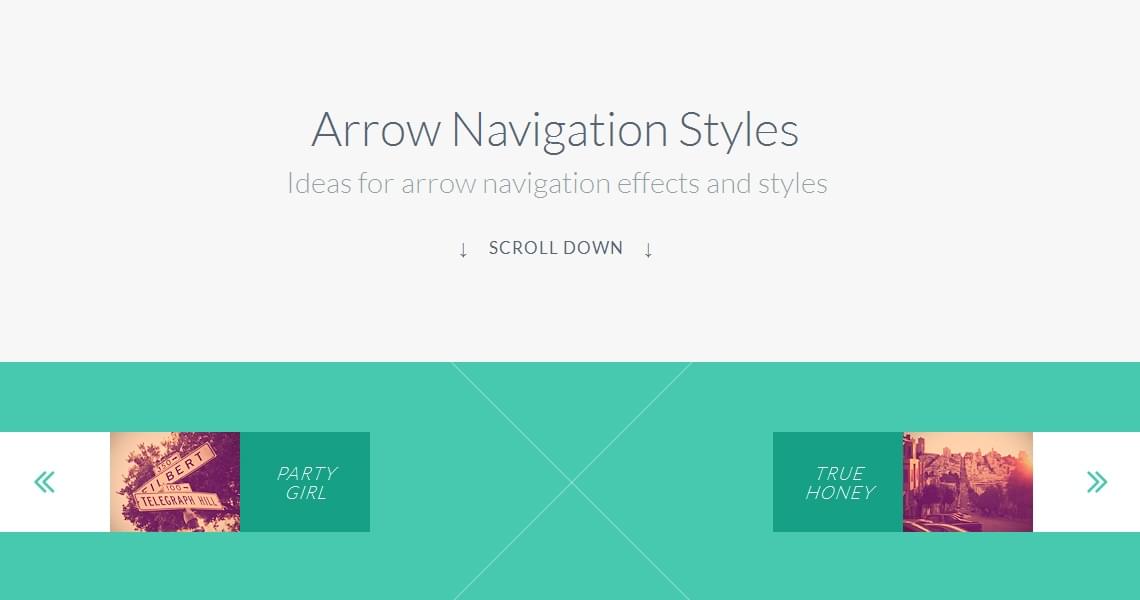Arrow Navigation Styles Effects using SVG