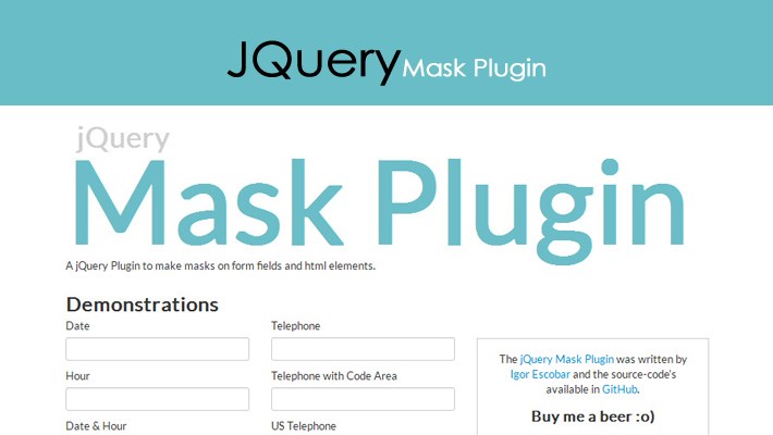 JQuery Mask Plugin by Igor Escobar