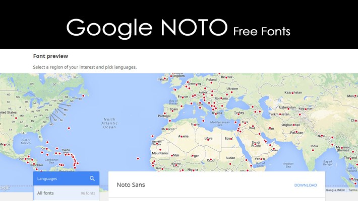 Google Noto free font