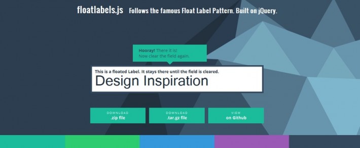 floatlabels.js Float Label Pattern