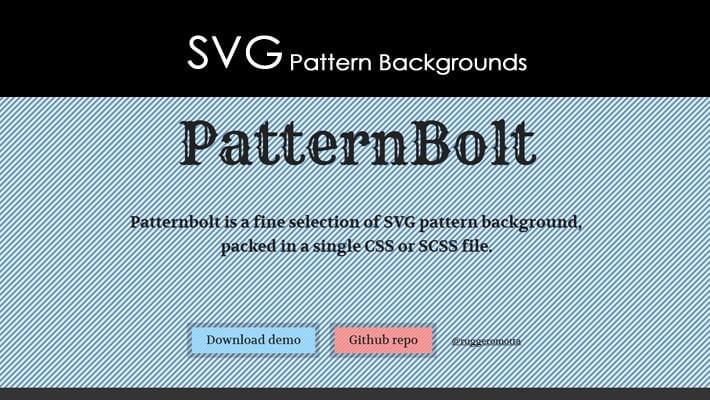 SVG Pattern Backgrounds Pattern Bolt