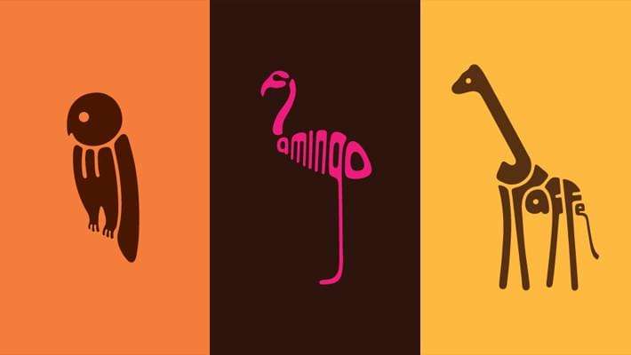 Typography Animals Logos by Dan Fleming