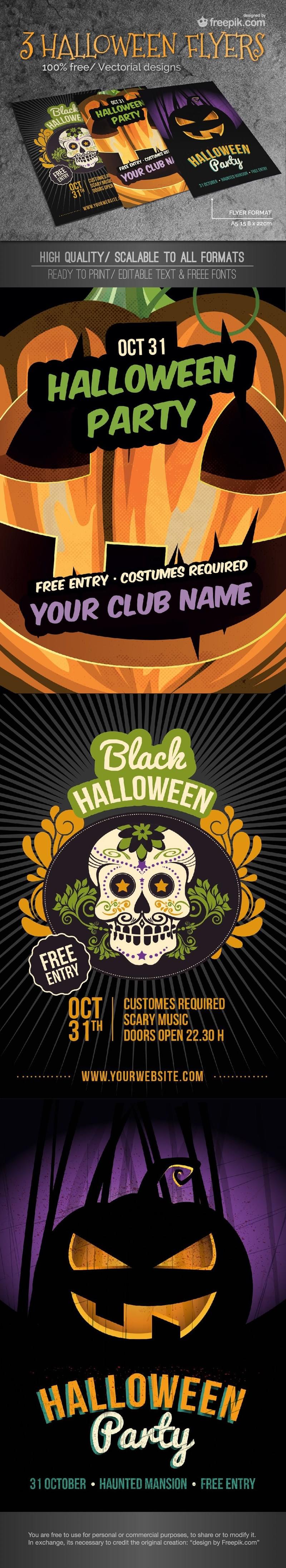 Halloween Party Flyers