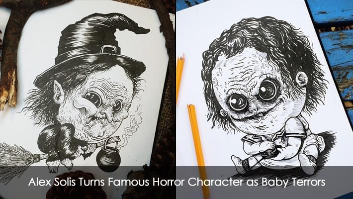Alex Solis Turns Famous Horror Character as Baby Terrors