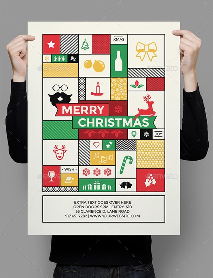 Awesome Christmas Poster and Christmas Background