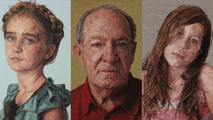 Stunning Embroidered Portraits by Cayce Zavaglia