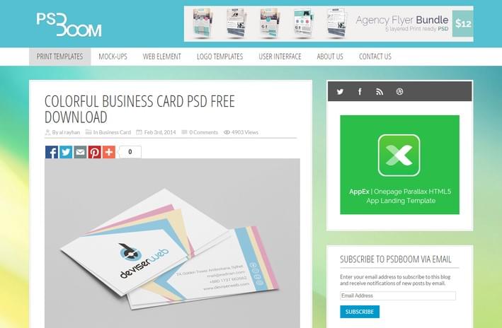 Colorful-Business-Card-Free-PSD