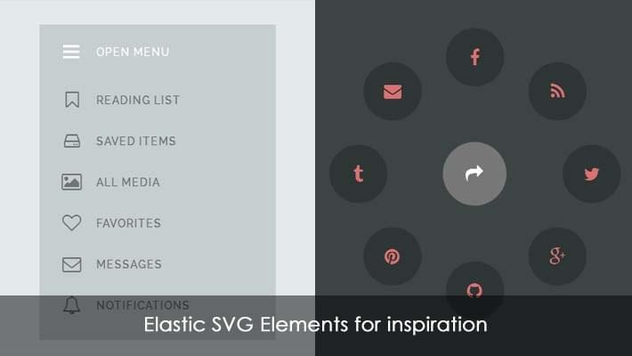 Elastic SVG Elements for Inspiration