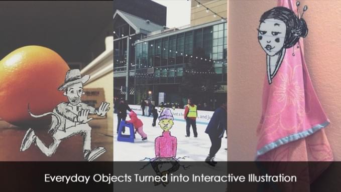 Everyday Objects Turned into Interactive Illustration