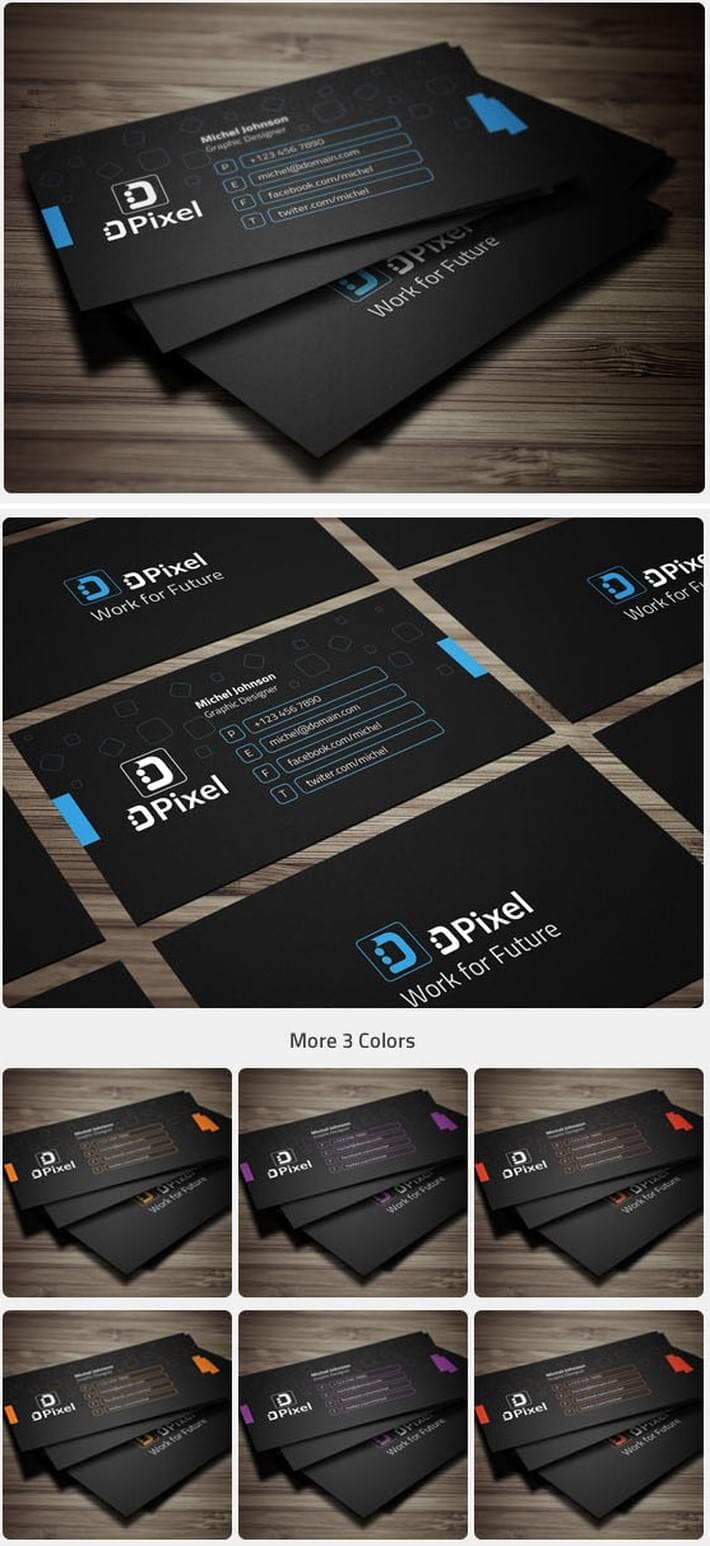 Multiple-Colors-Business-Card