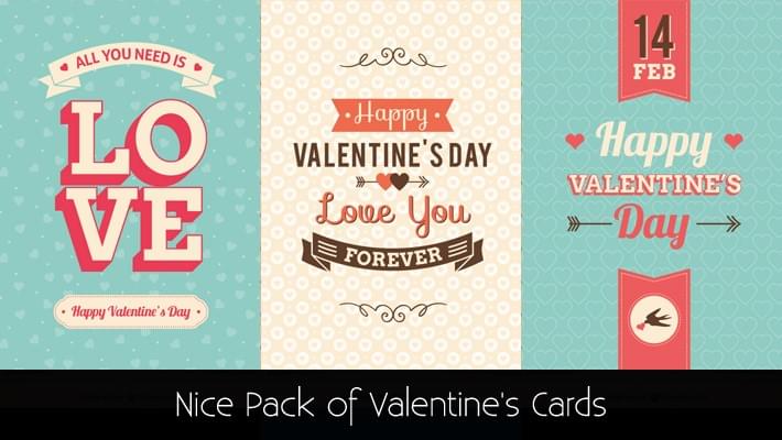 Nice Pack of Valentine's Cards