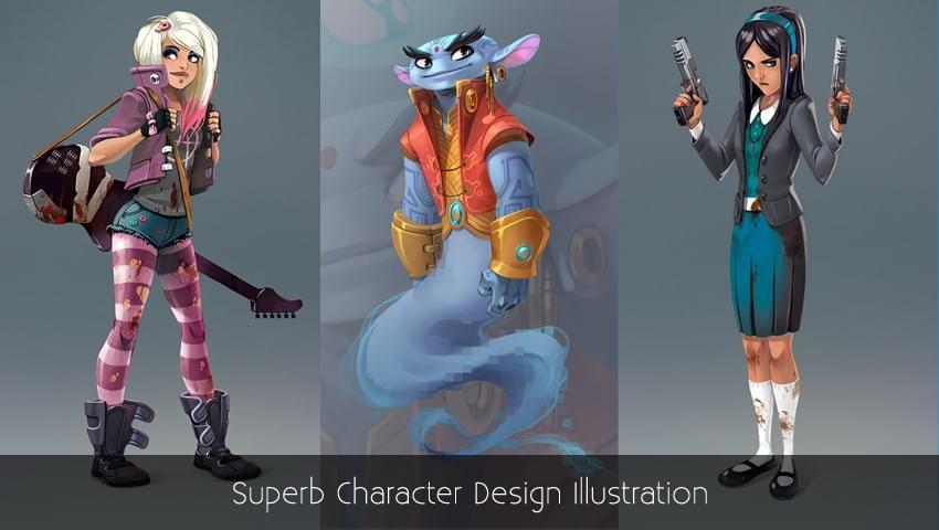 Superb Character Design Illustration