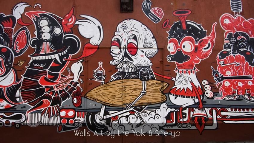 Walls Art by the Yok and Sheryo