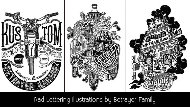 Rad Lettering Illustrations