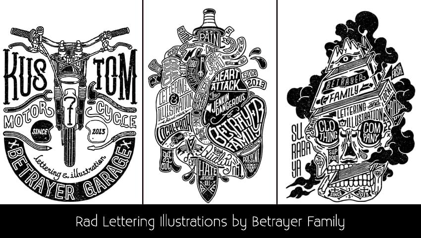 Rad Lettering Illustrations