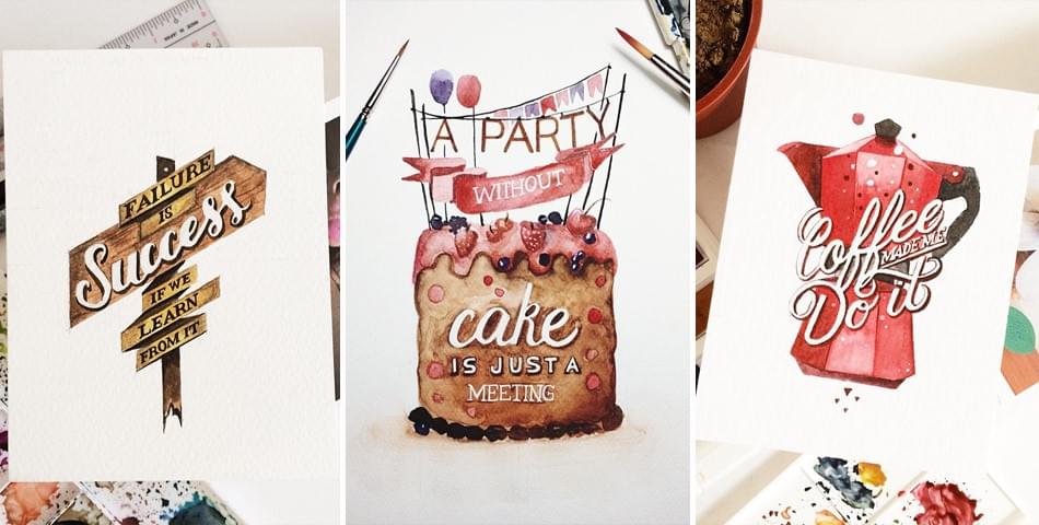 Watercolor Lettering Quotes