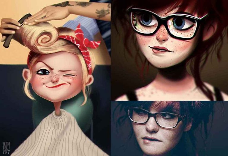 Digital Art Paintings of Random People